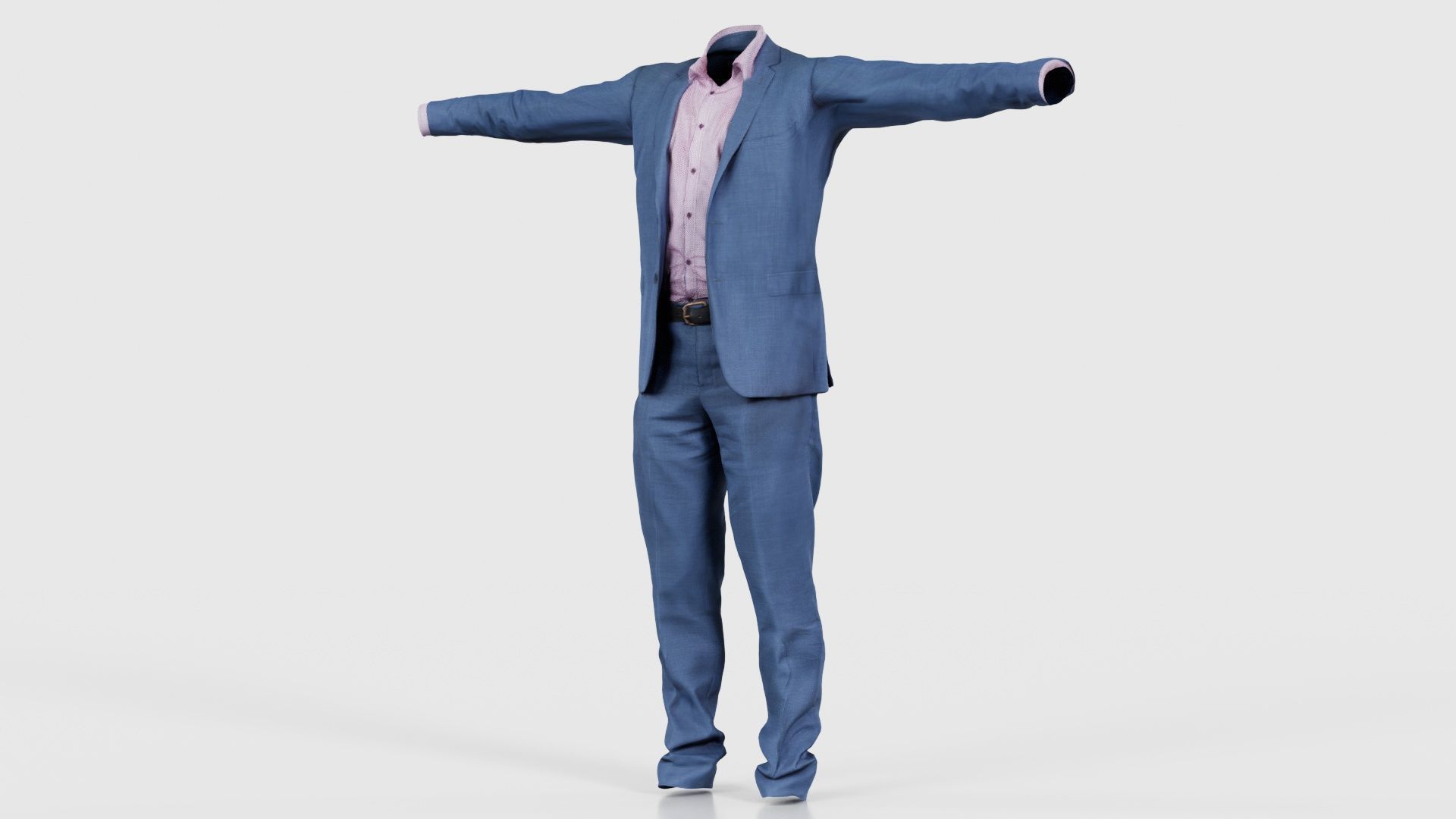 Business Costume 1 Low-poly 3D model_26