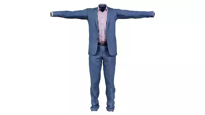 Business Costume 1 Low-poly 3D model