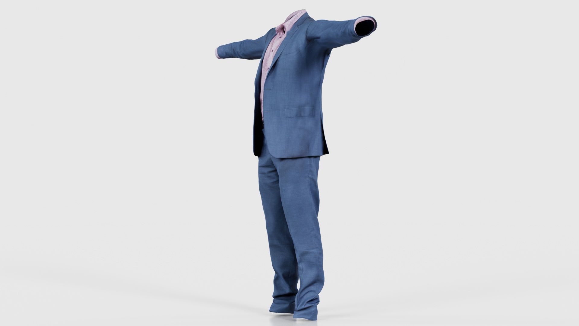 Business Costume 1 Low-poly 3D model_25