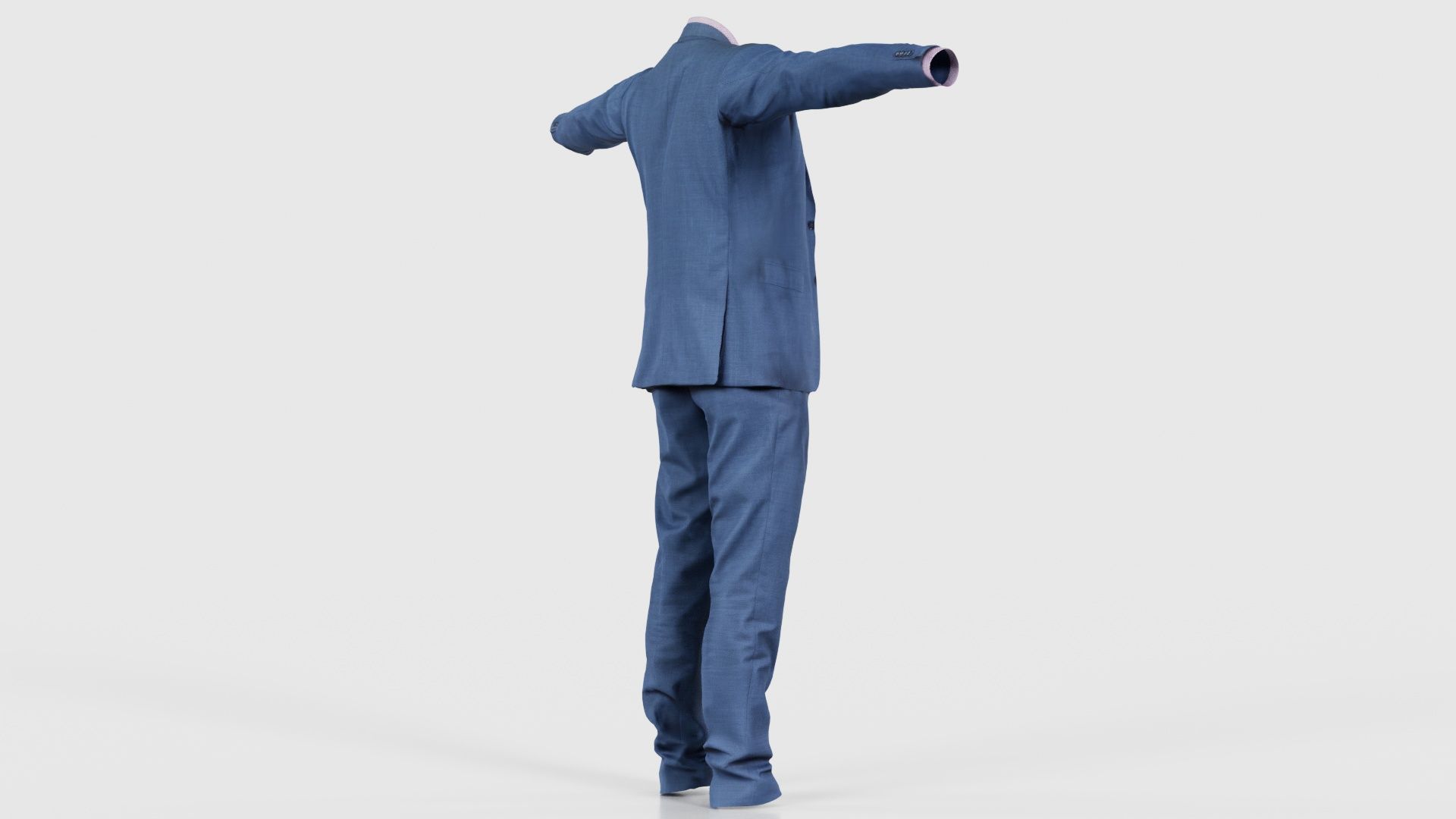 Business Costume 1 Low-poly 3D model_19