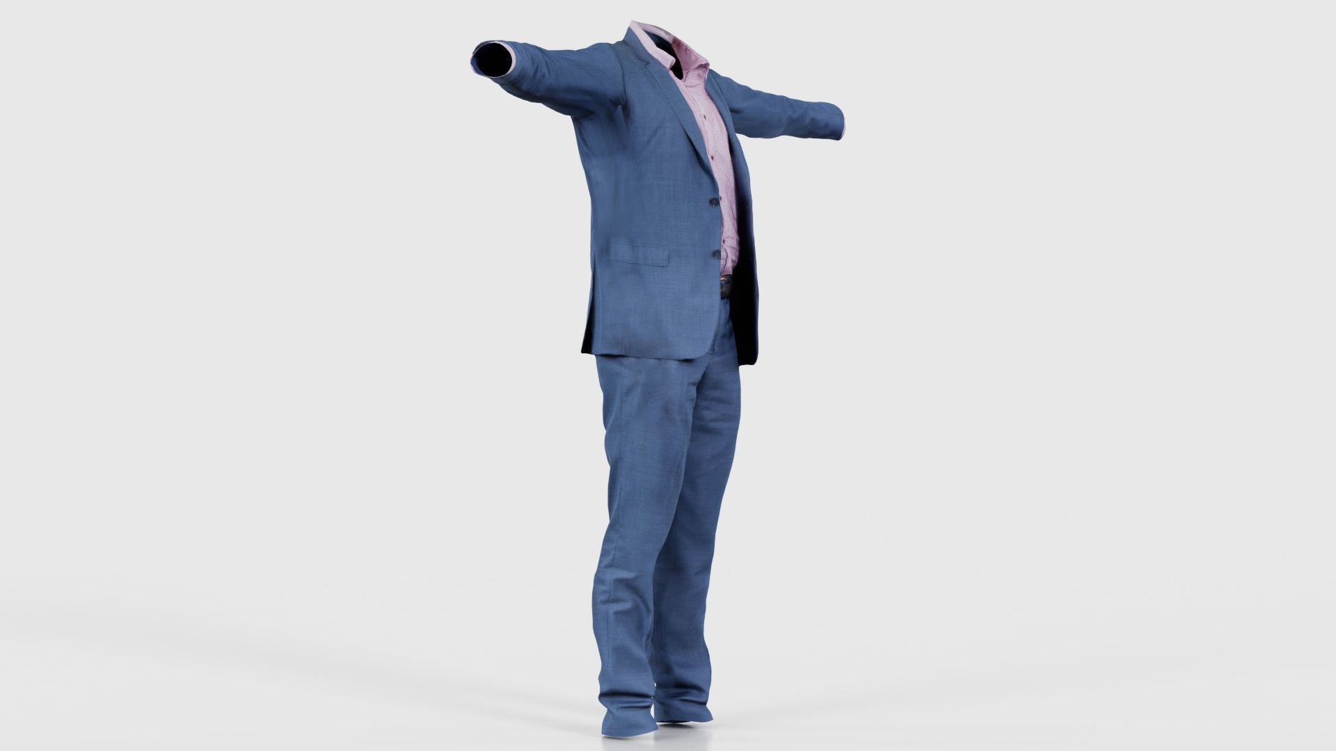 Business Costume 1 Low-poly 3D model_17