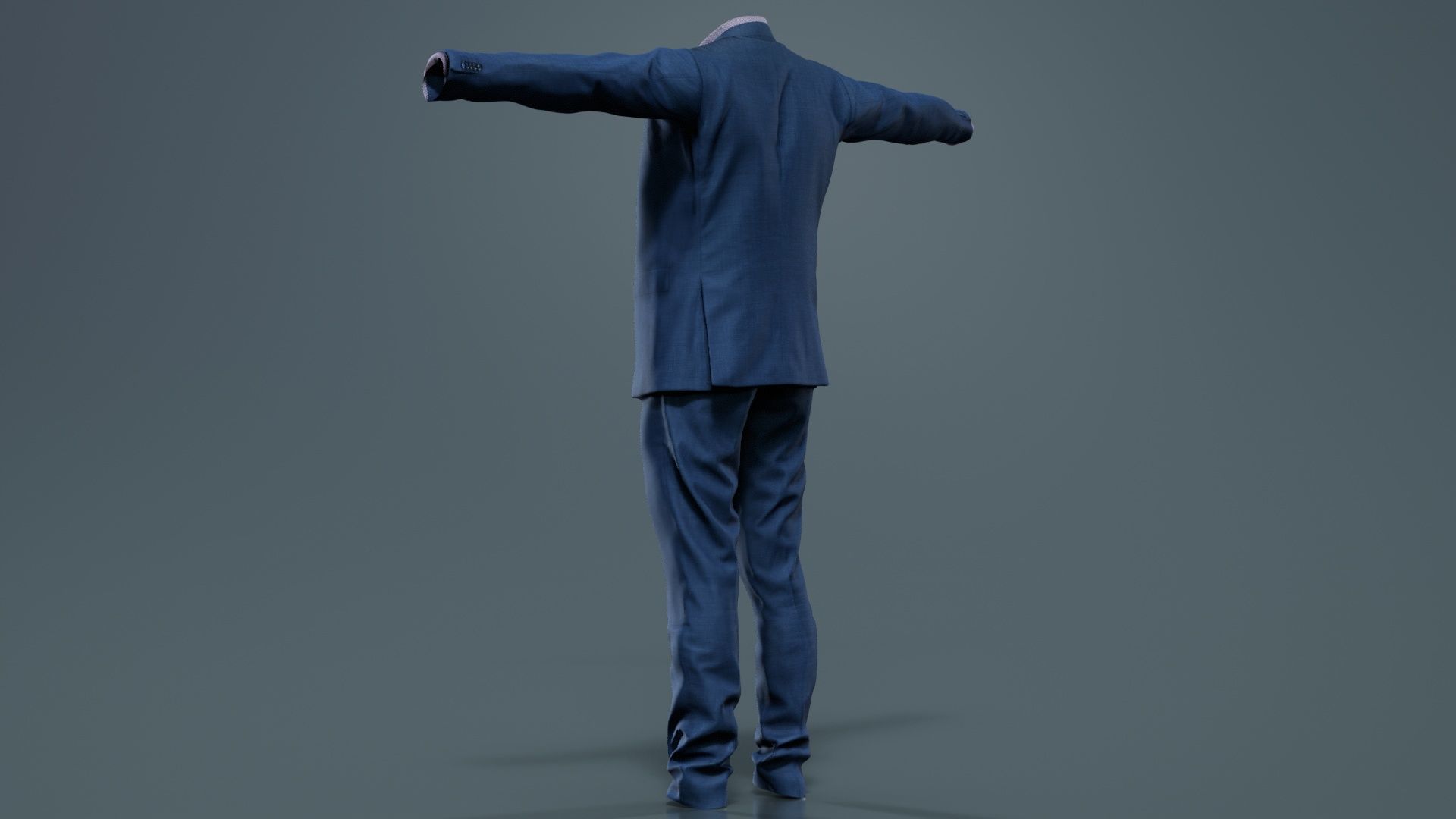 Business Costume 1 Low-poly 3D model_3
