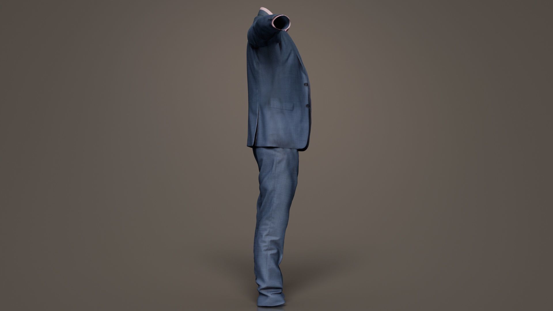 Business Costume 1 Low-poly 3D model_2