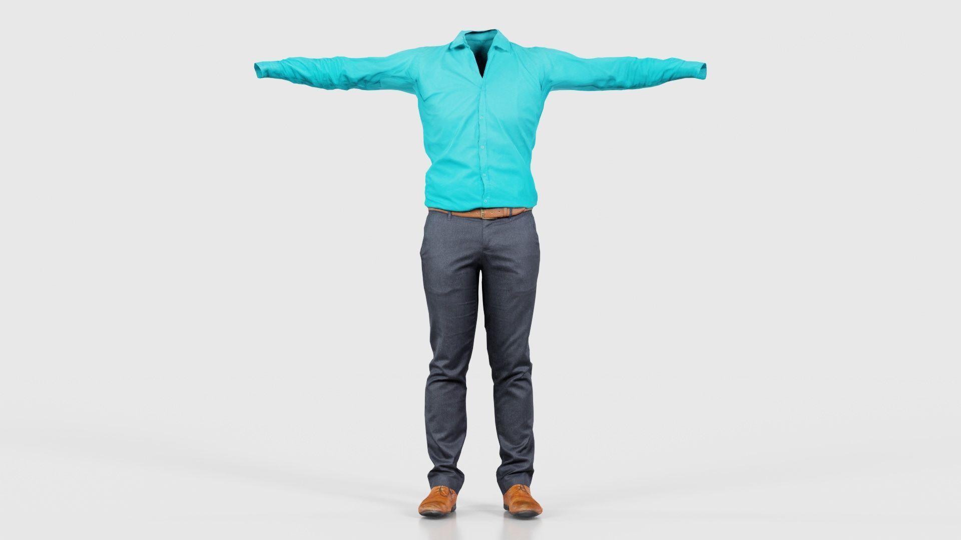 Business Costume 10 Low-poly 3D model_15