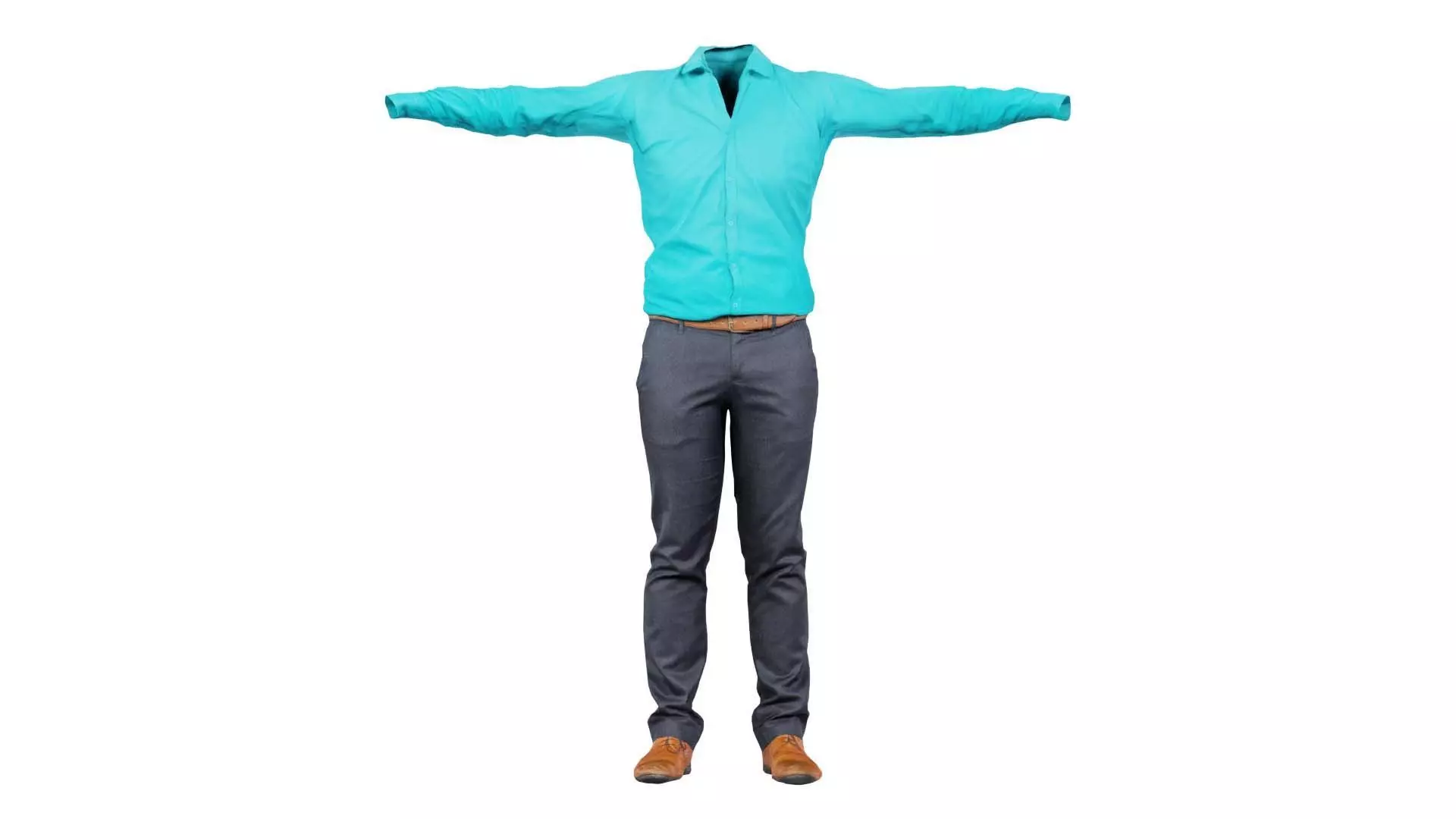 Business Costume 10 Low-poly 3D model_0