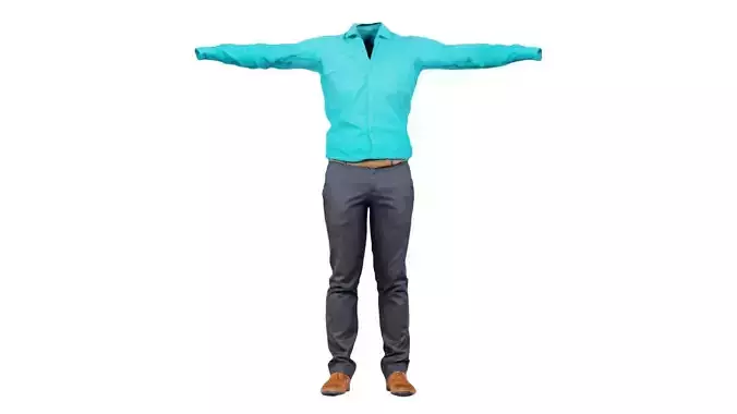 Business Costume 10 Low-poly 3D model