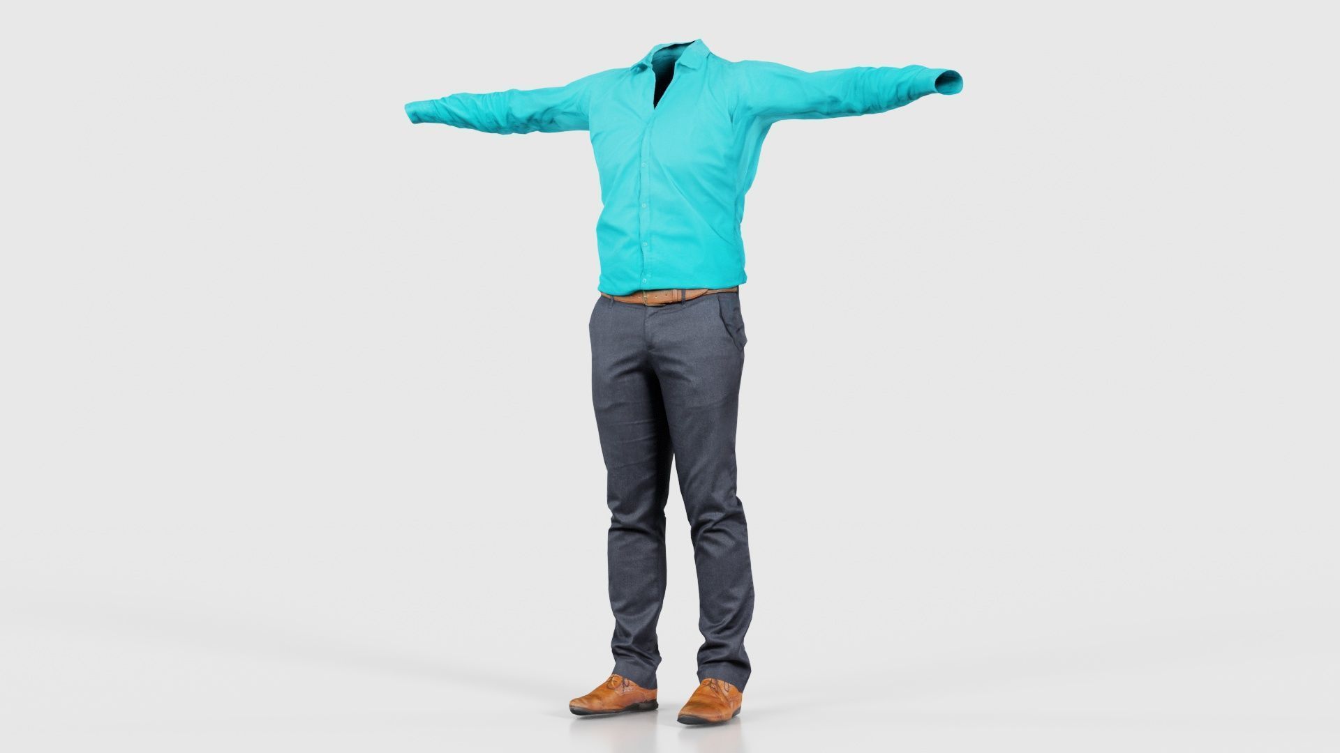 Business Costume 10 Low-poly 3D model_26