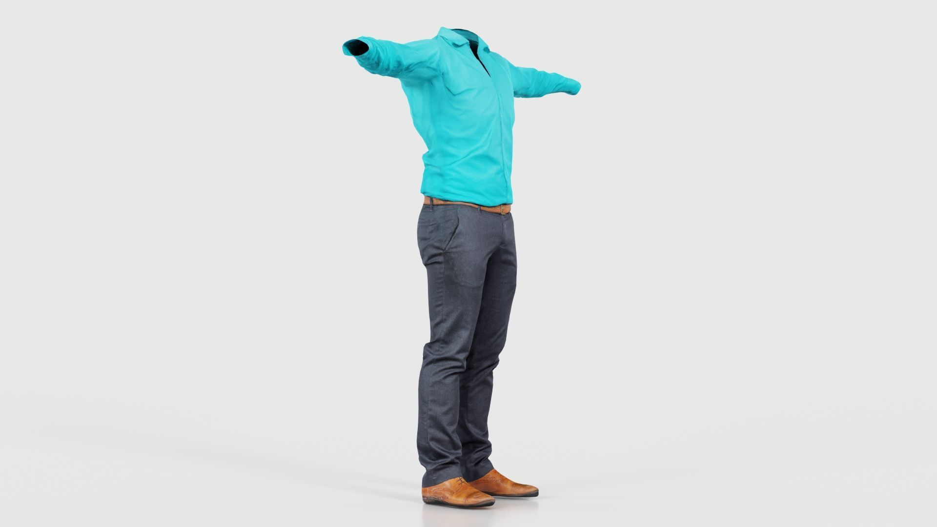 Business Costume 10 Low-poly 3D model_17