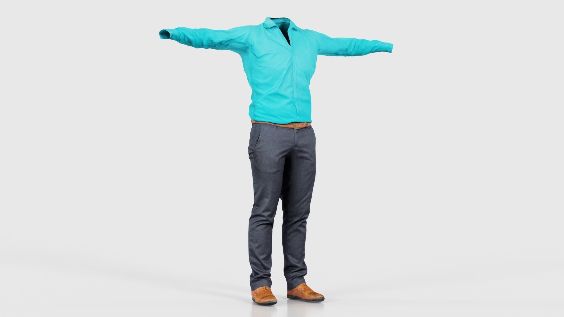 Business Costume 10 Low-poly 3D model_16