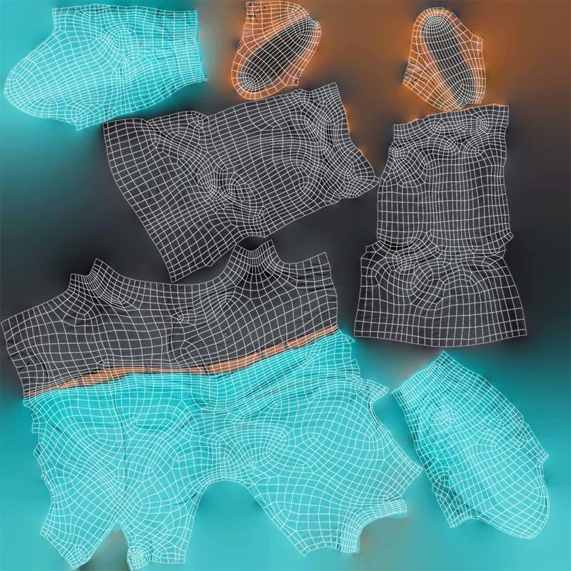 Business Costume 10 Low-poly 3D model_14