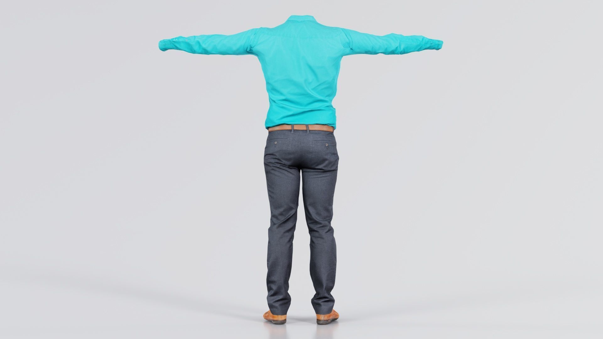 Business Costume 10 Low-poly 3D model_3