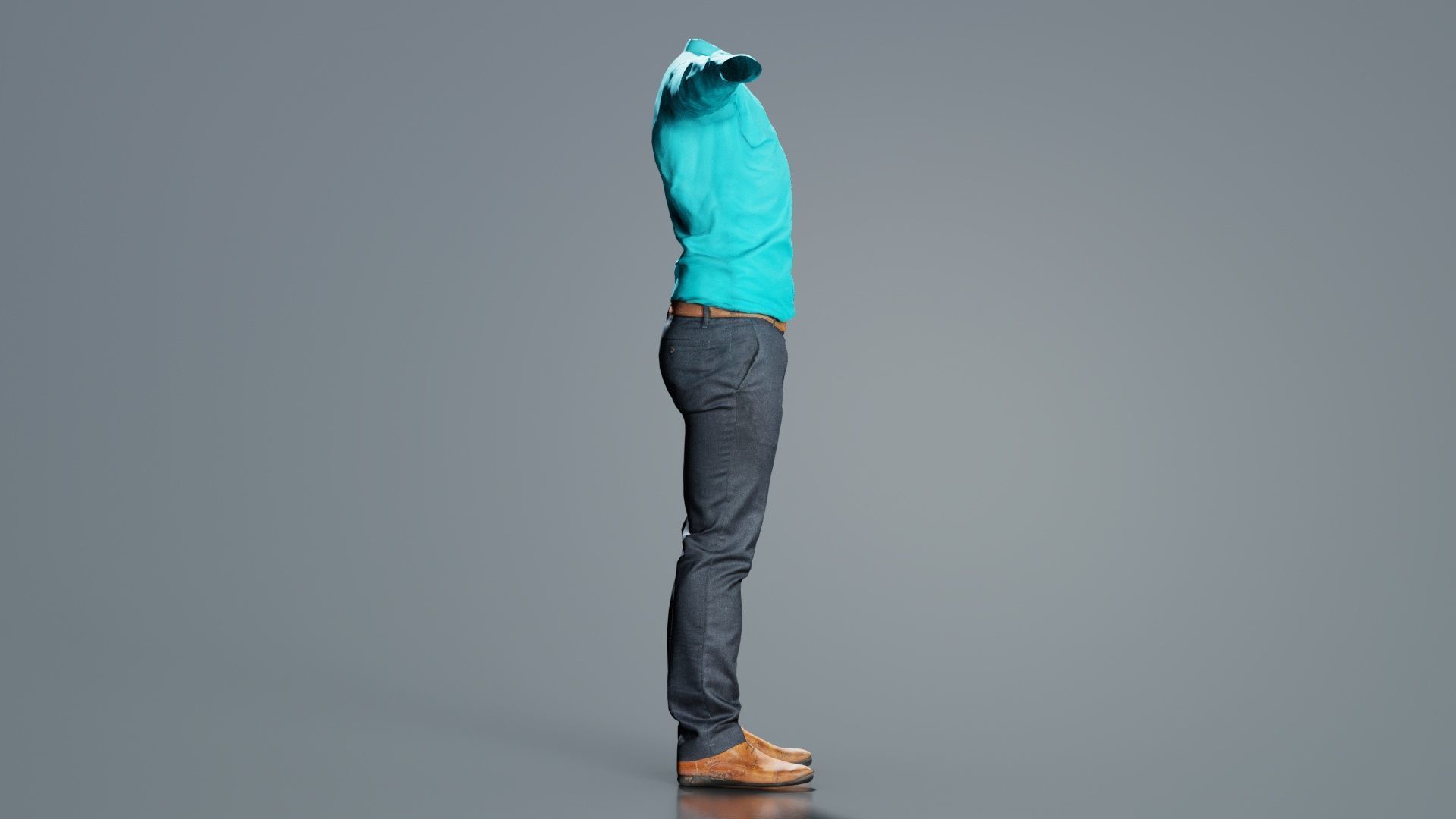 Business Costume 10 Low-poly 3D model_2