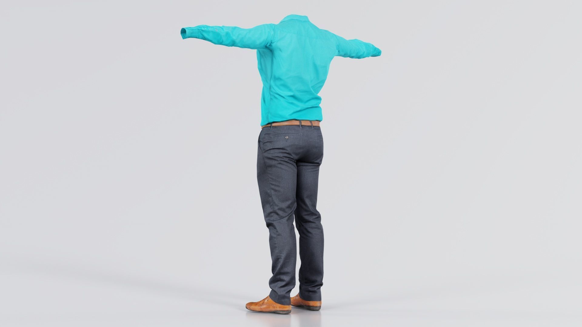 Business Costume 10 Low-poly 3D model_8