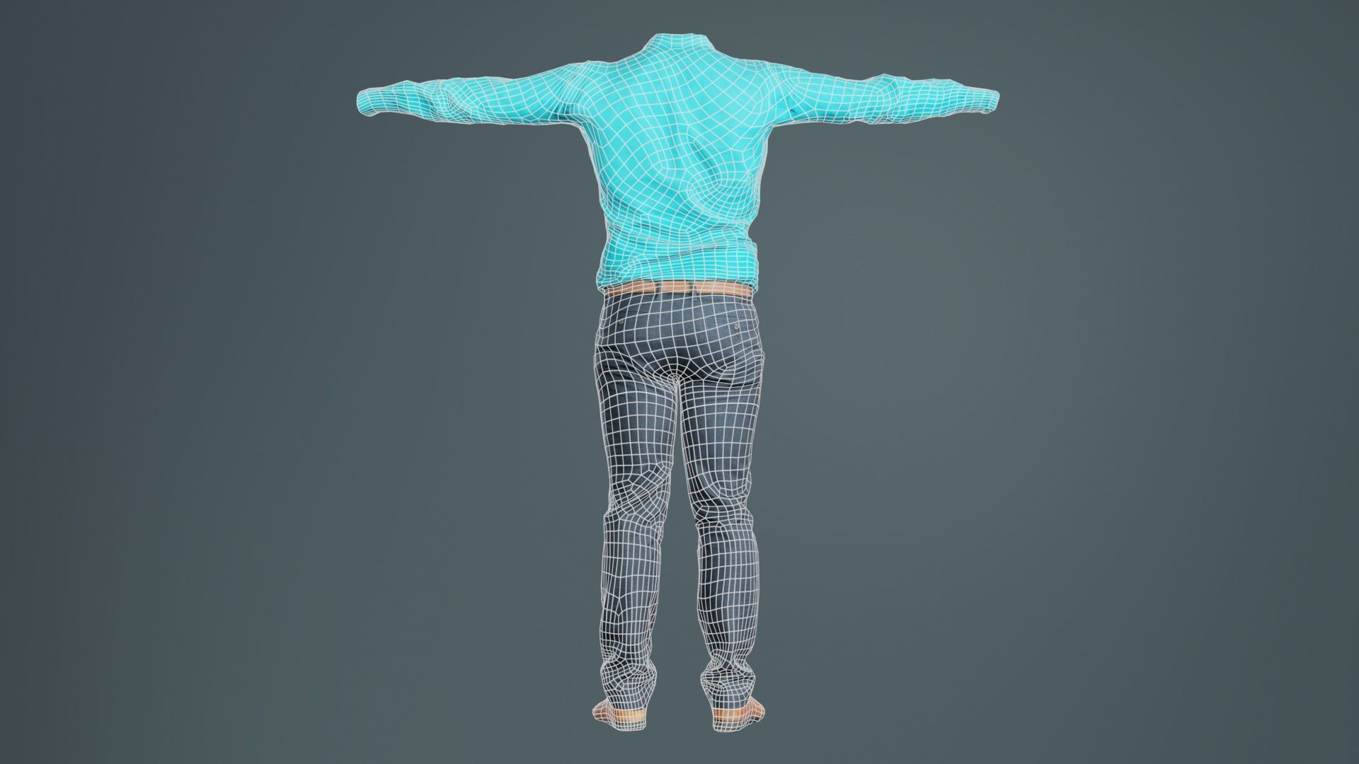 Business Costume 10 Low-poly 3D model_10