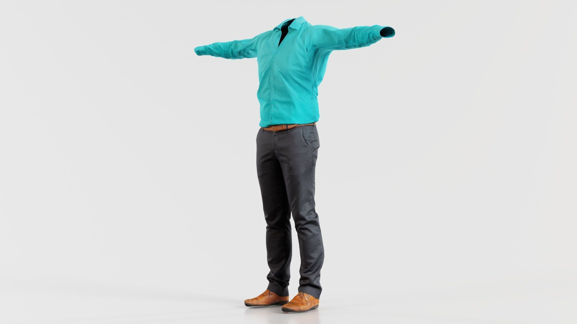 Business Costume 10 Low-poly 3D model_5