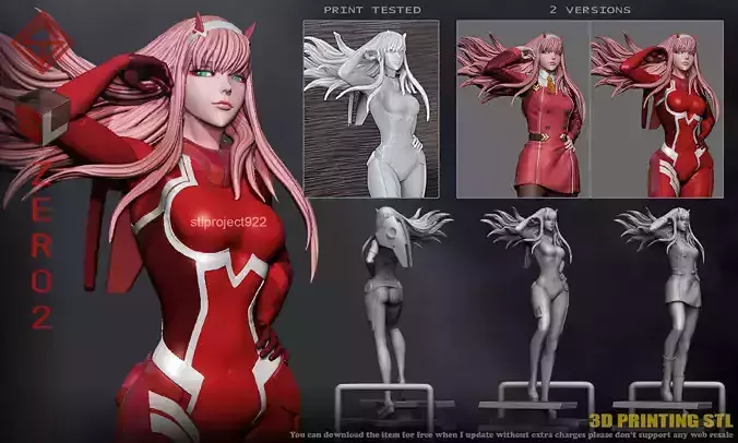 Zero Two 3D print model
