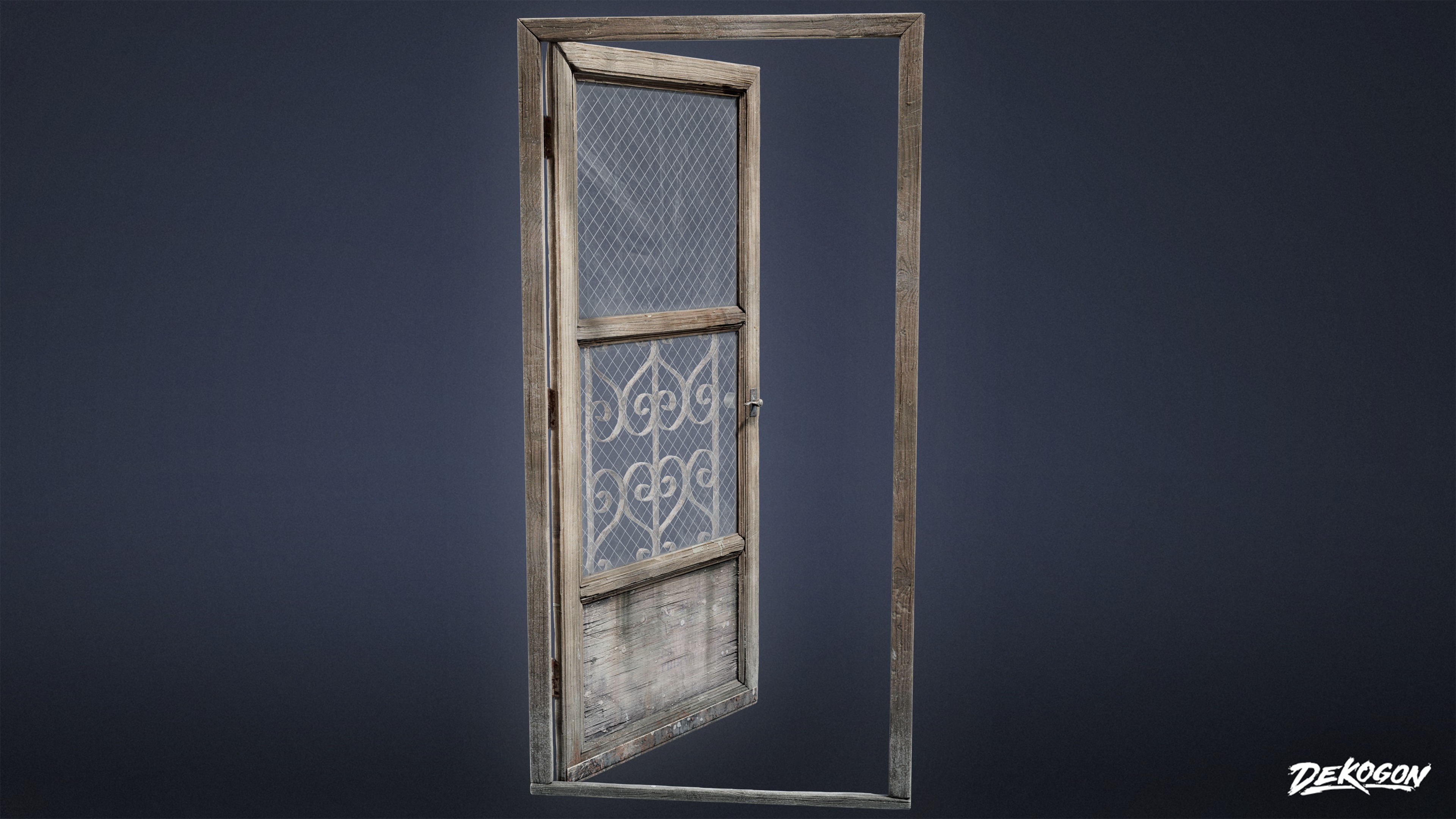 BUILDINGS - Door Exterior Set 06 - LOW POLY AND NANITE Low-poly 3D model_4