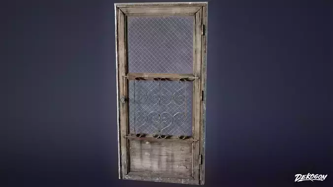 BUILDINGS - Door Exterior Set 06 - LOW POLY AND NANITE