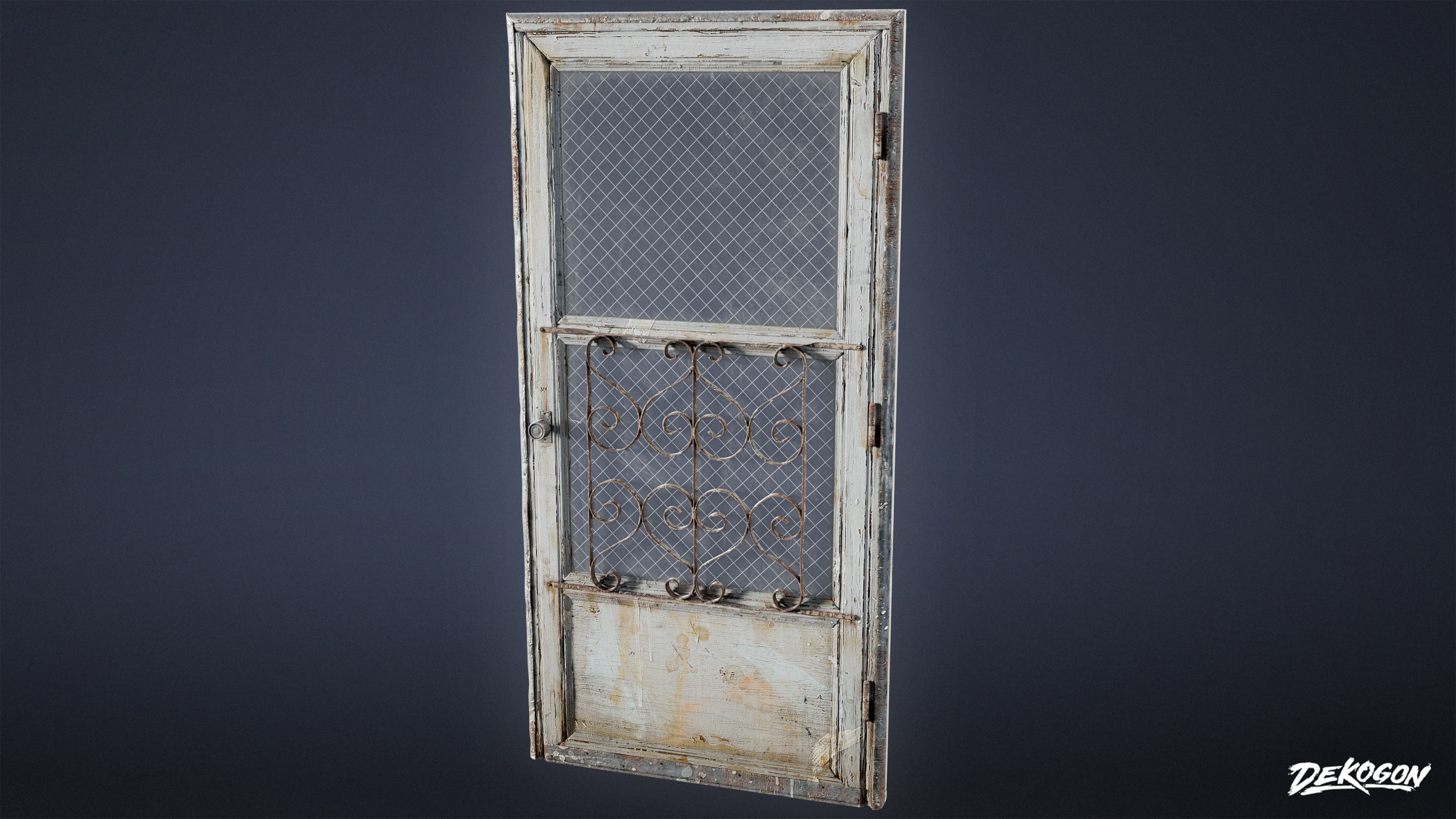 BUILDINGS - Door Exterior Set 06 - LOW POLY AND NANITE Low-poly 3D model_3