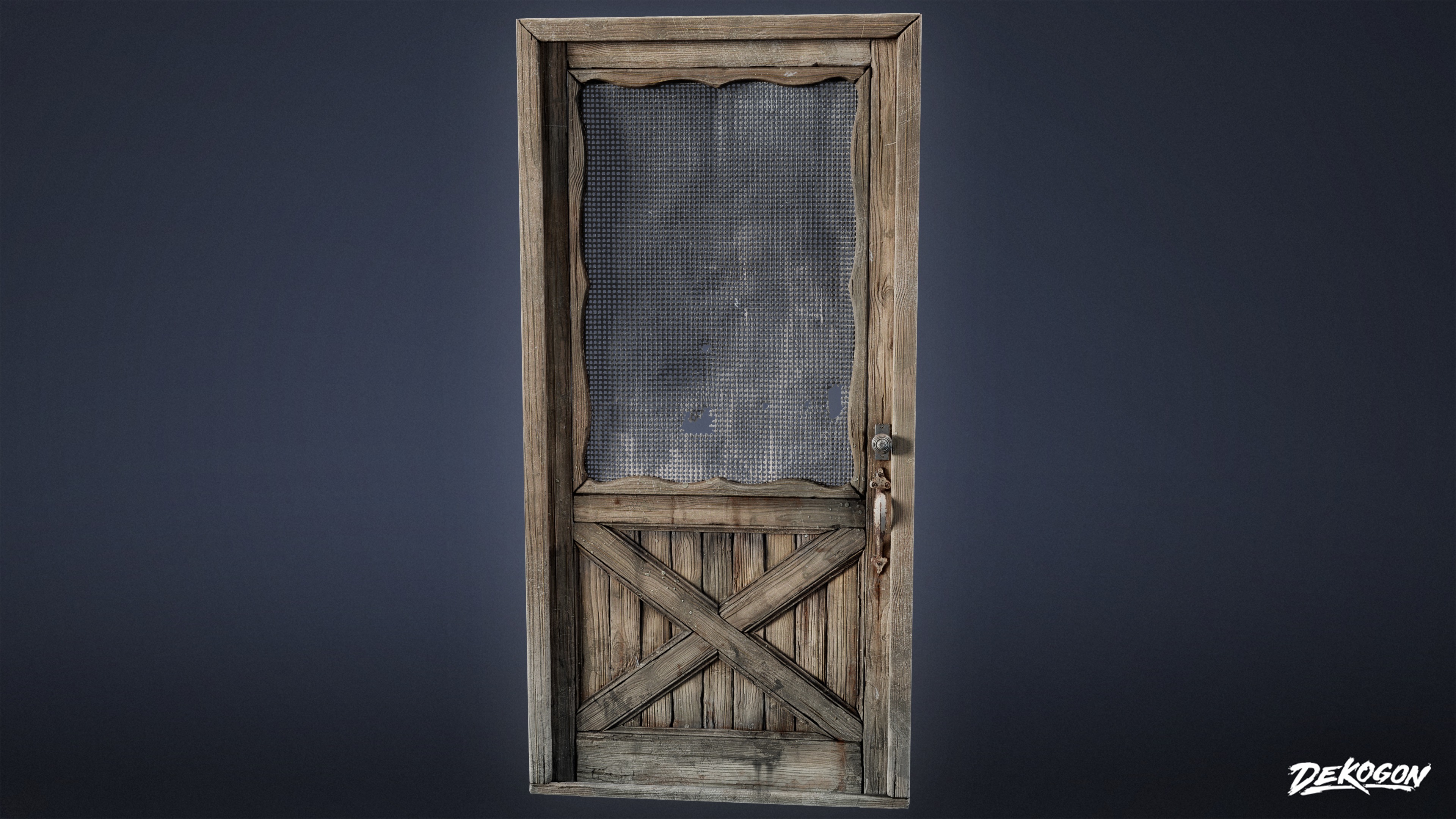 BUILDINGS - Door Exterior Set 06 - LOW POLY AND NANITE Low-poly 3D model_6