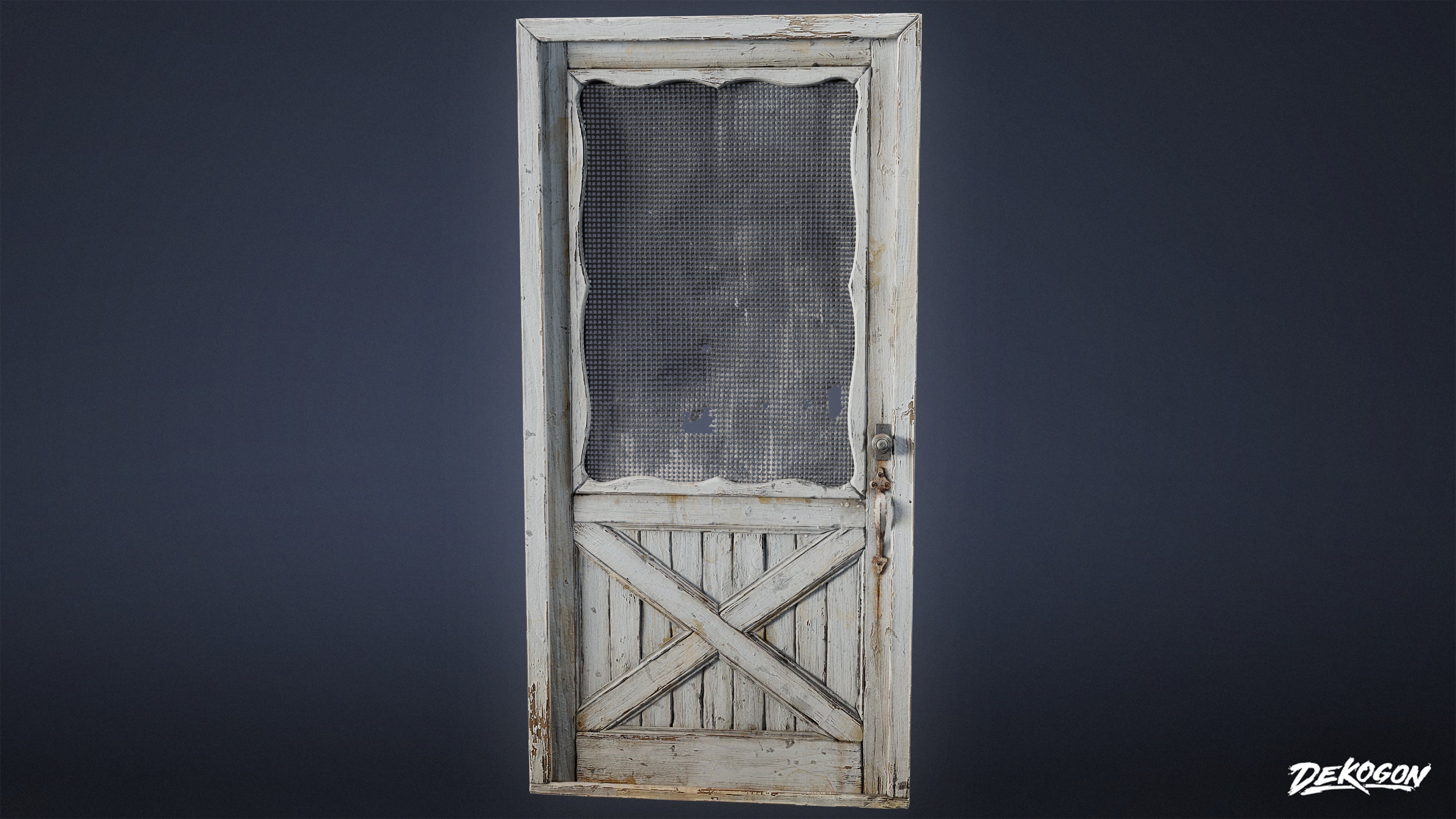 BUILDINGS - Door Exterior Set 06 - LOW POLY AND NANITE Low-poly 3D model_5