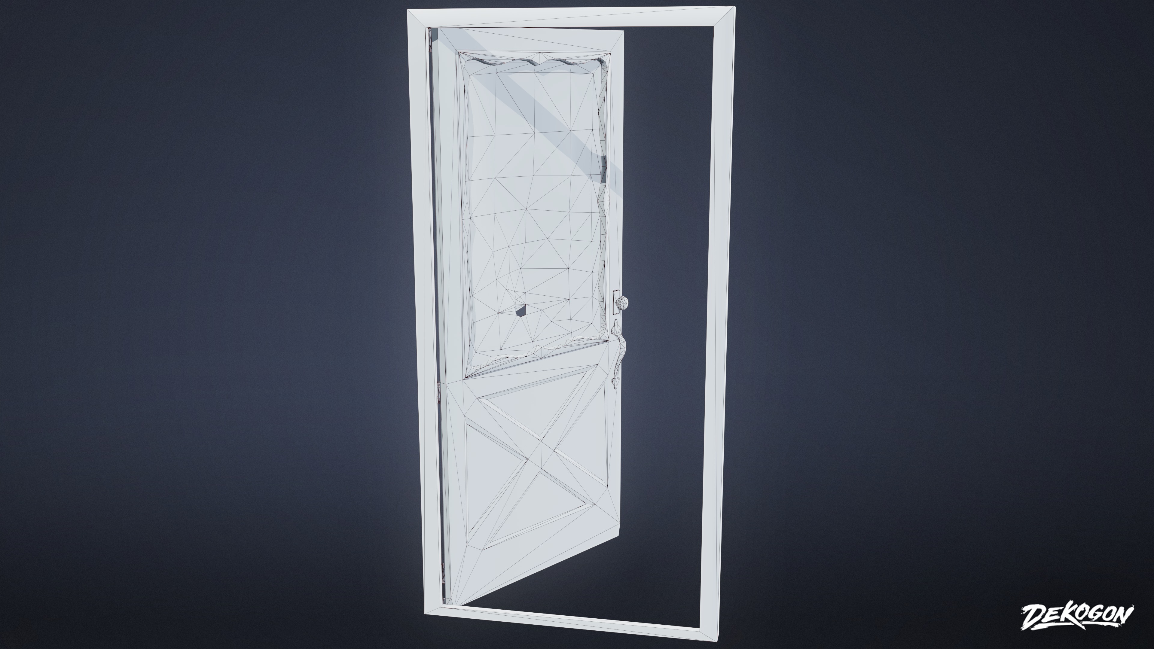 BUILDINGS - Door Exterior Set 06 - LOW POLY AND NANITE Low-poly 3D model_9