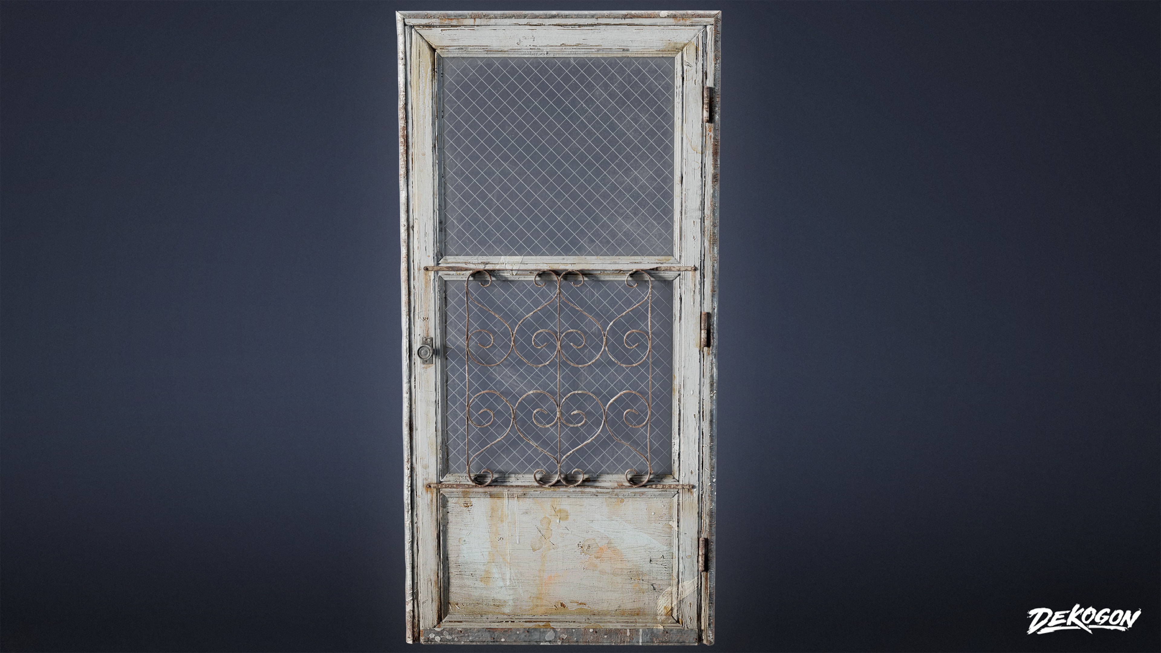 BUILDINGS - Door Exterior Set 06 - LOW POLY AND NANITE Low-poly 3D model_2