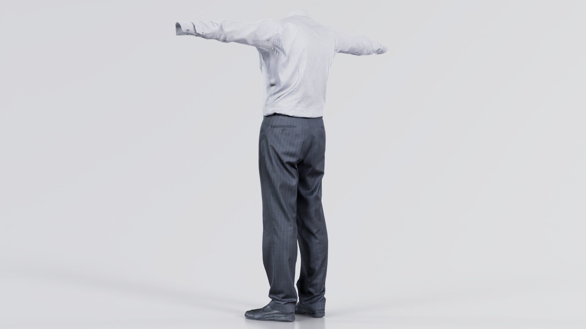 Business Costume 11 Low-poly 3D model_8