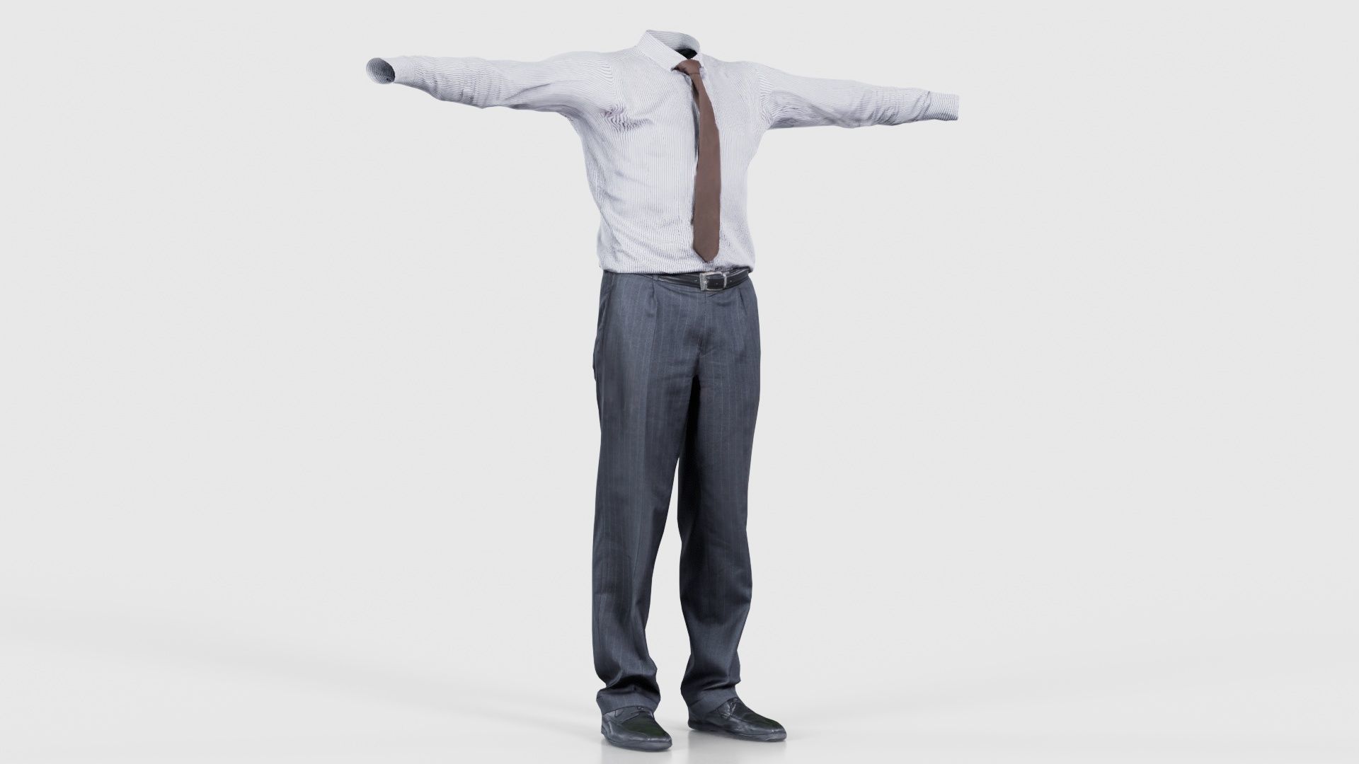 Business Costume 11 Low-poly 3D model_16