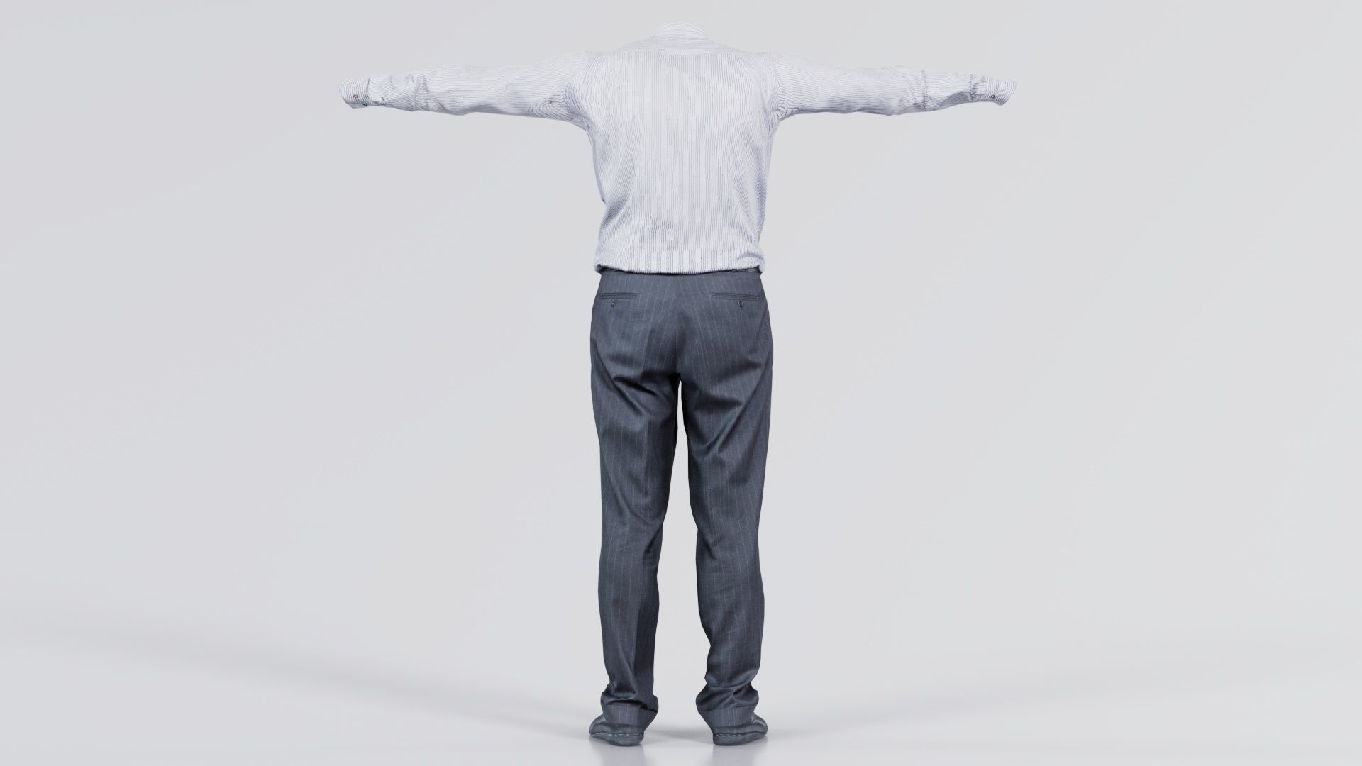 Business Costume 11 Low-poly 3D model_2