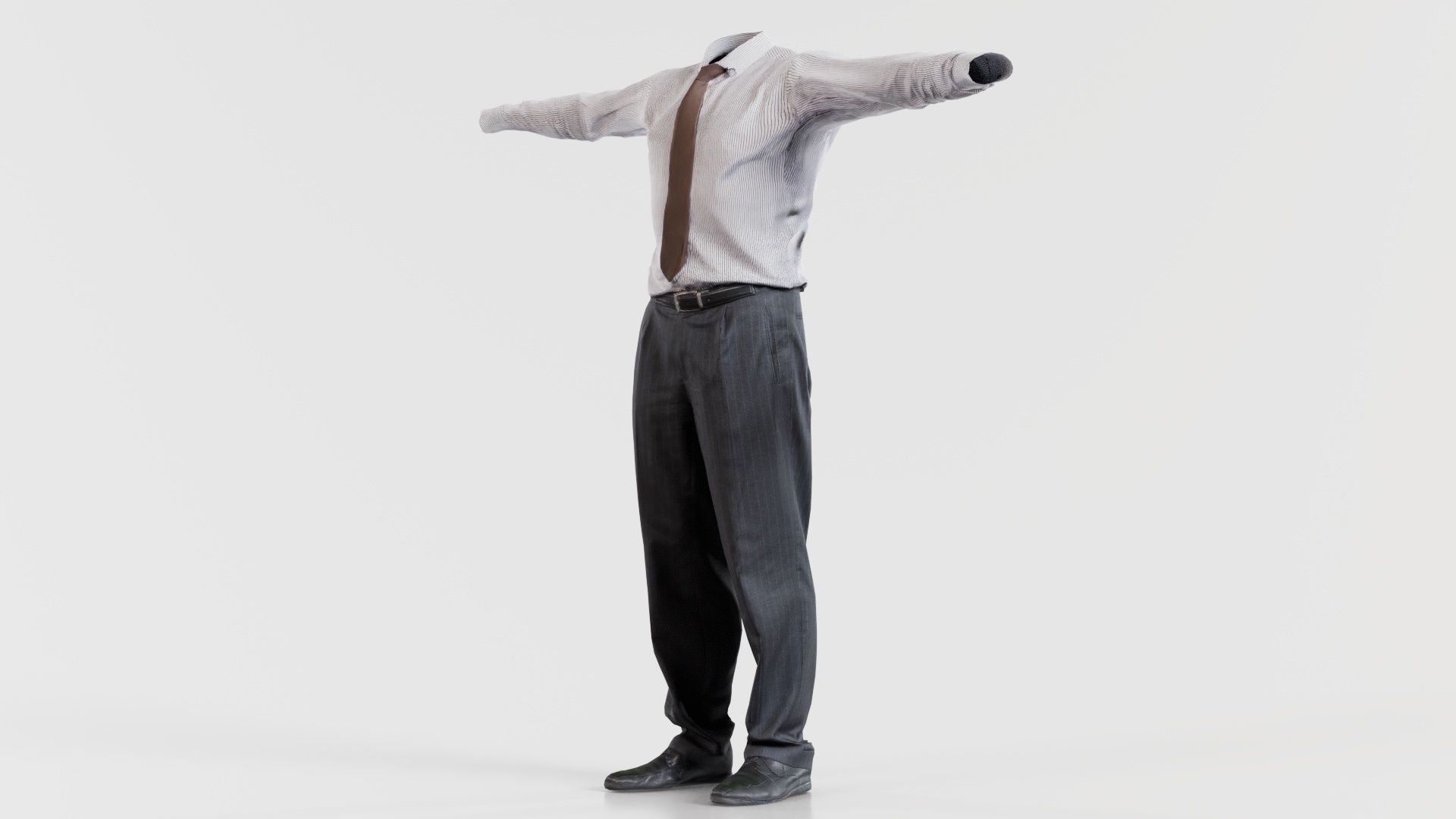 Business Costume 11 Low-poly 3D model_6