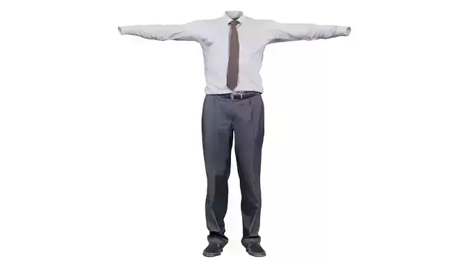 Business Costume 11 Low-poly 3D model
