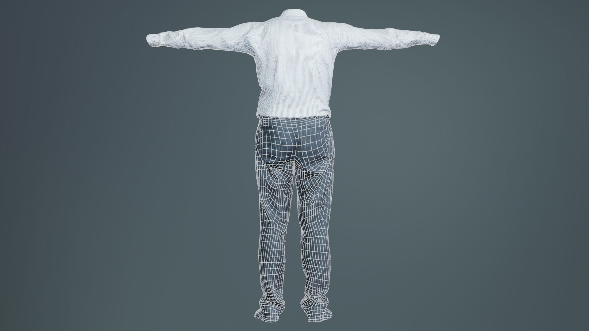 Business Costume 11 Low-poly 3D model_10