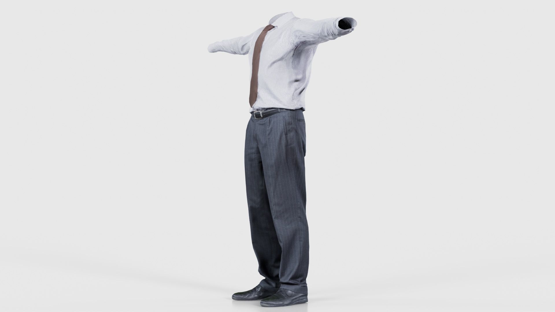 Business Costume 11 Low-poly 3D model_25