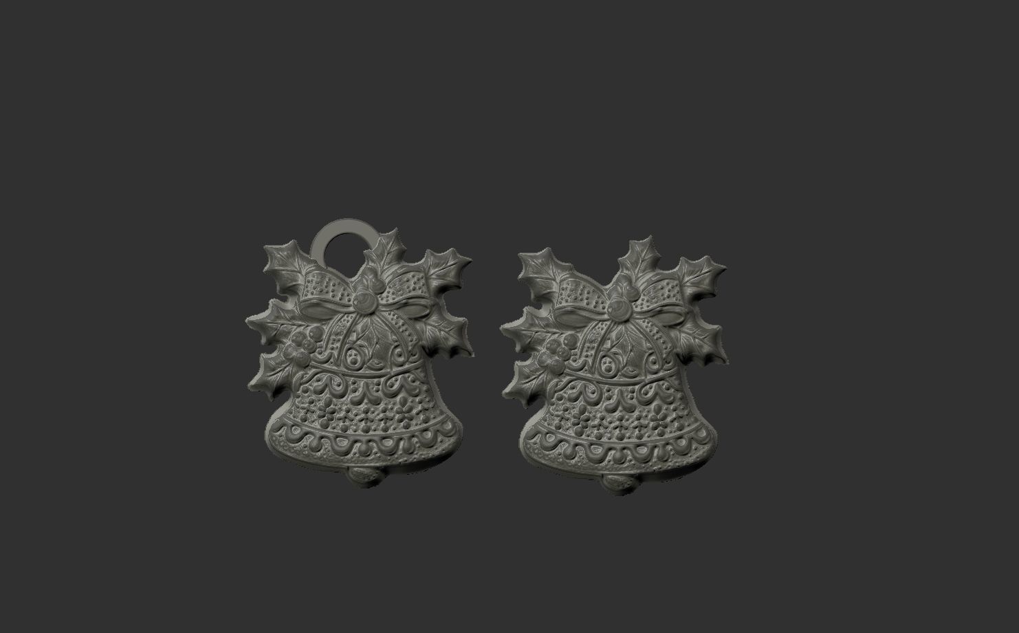 christmas bell decor  3D print model_11