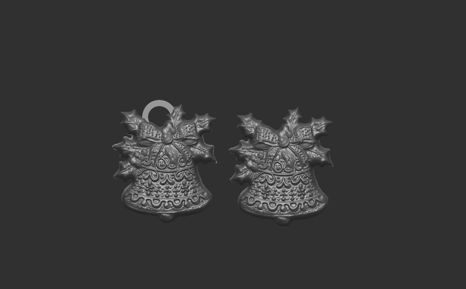 christmas bell decor  3D print model_7