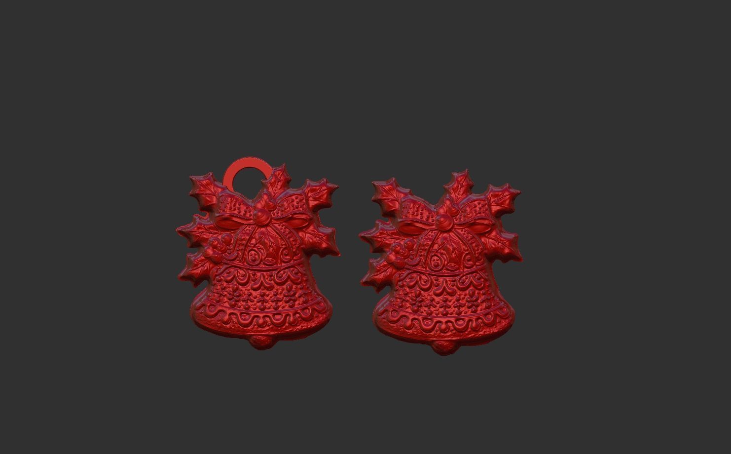 christmas bell decor  3D print model_12