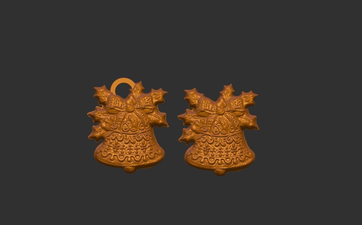 christmas bell decor  3D print model_13