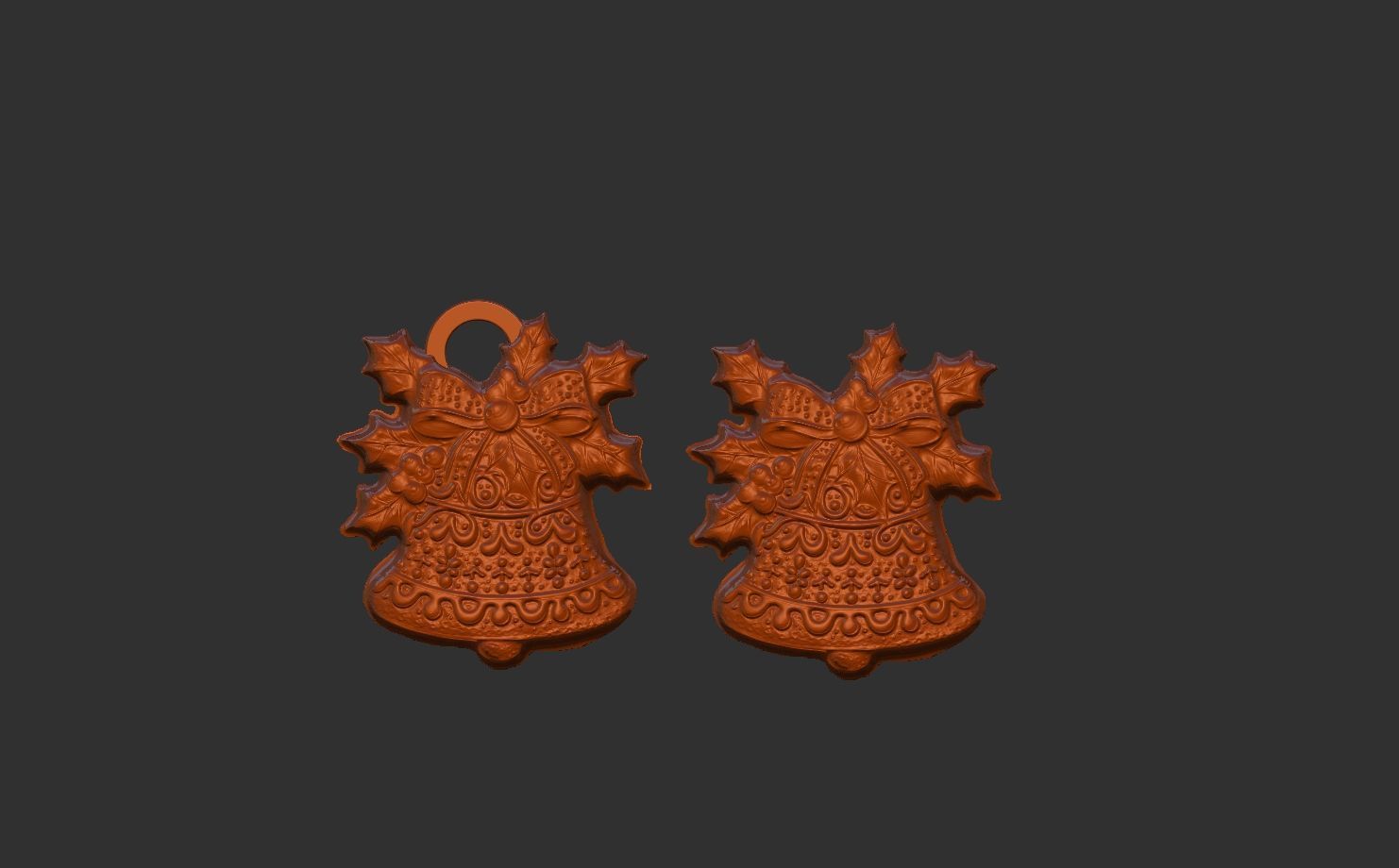 christmas bell decor  3D print model_5