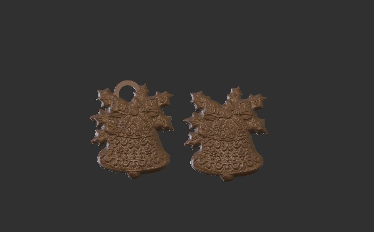 christmas bell decor  3D print model_4