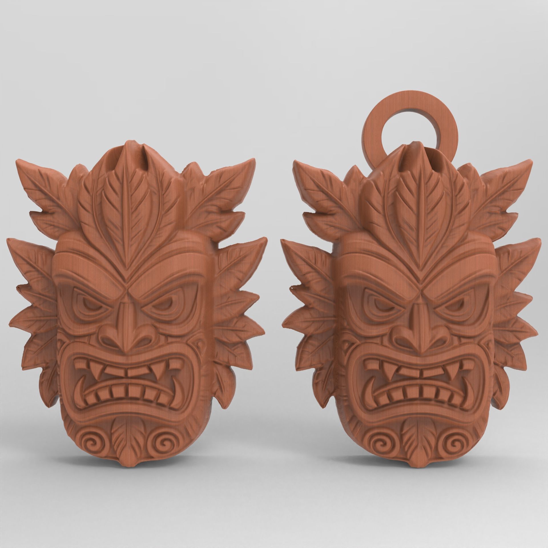 tiki wall decor 3dmodel  3D print model_5