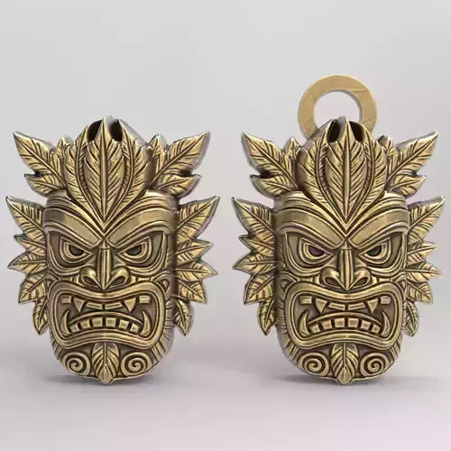 tiki wall decor 3dmodel 