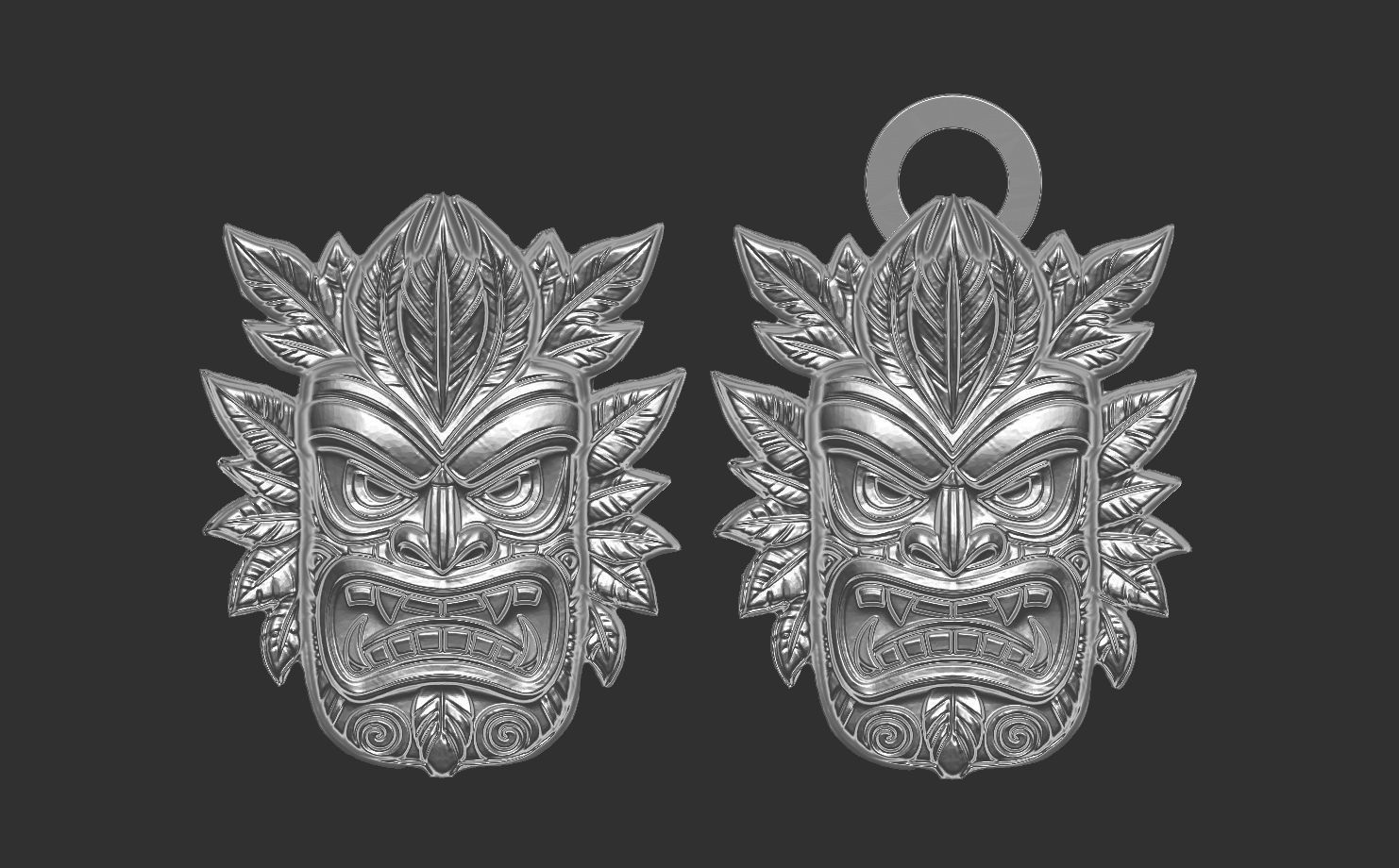 tiki wall decor 3dmodel  3D print model_14