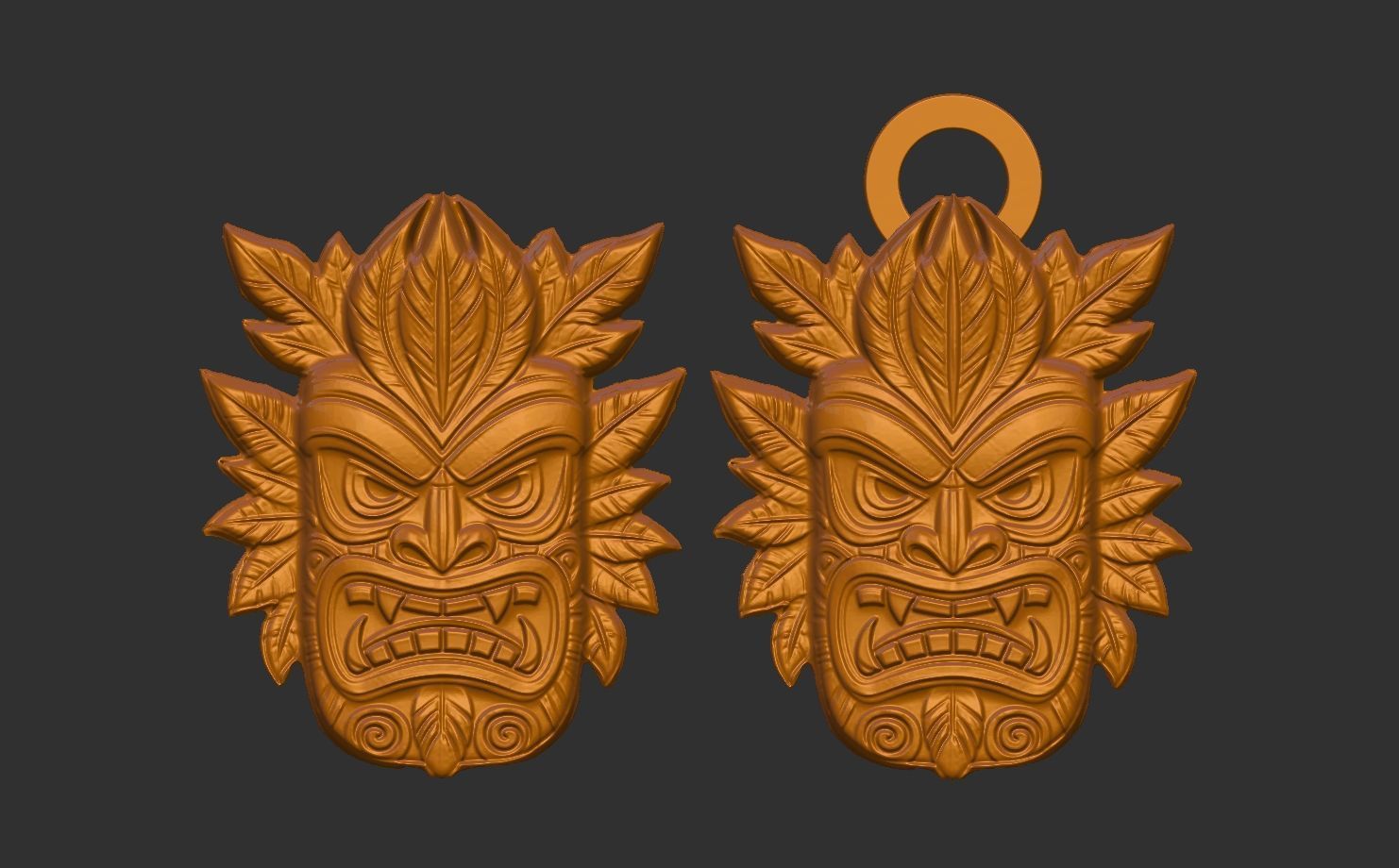 tiki wall decor 3dmodel  3D print model_15