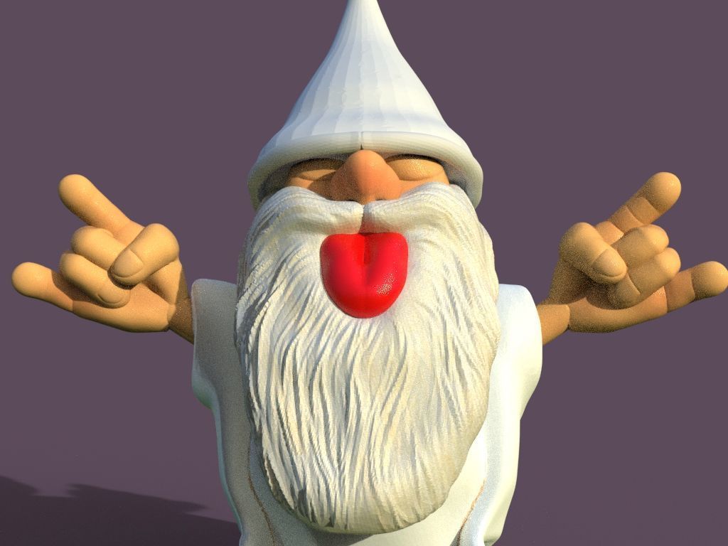 Gnome 3D print model_4