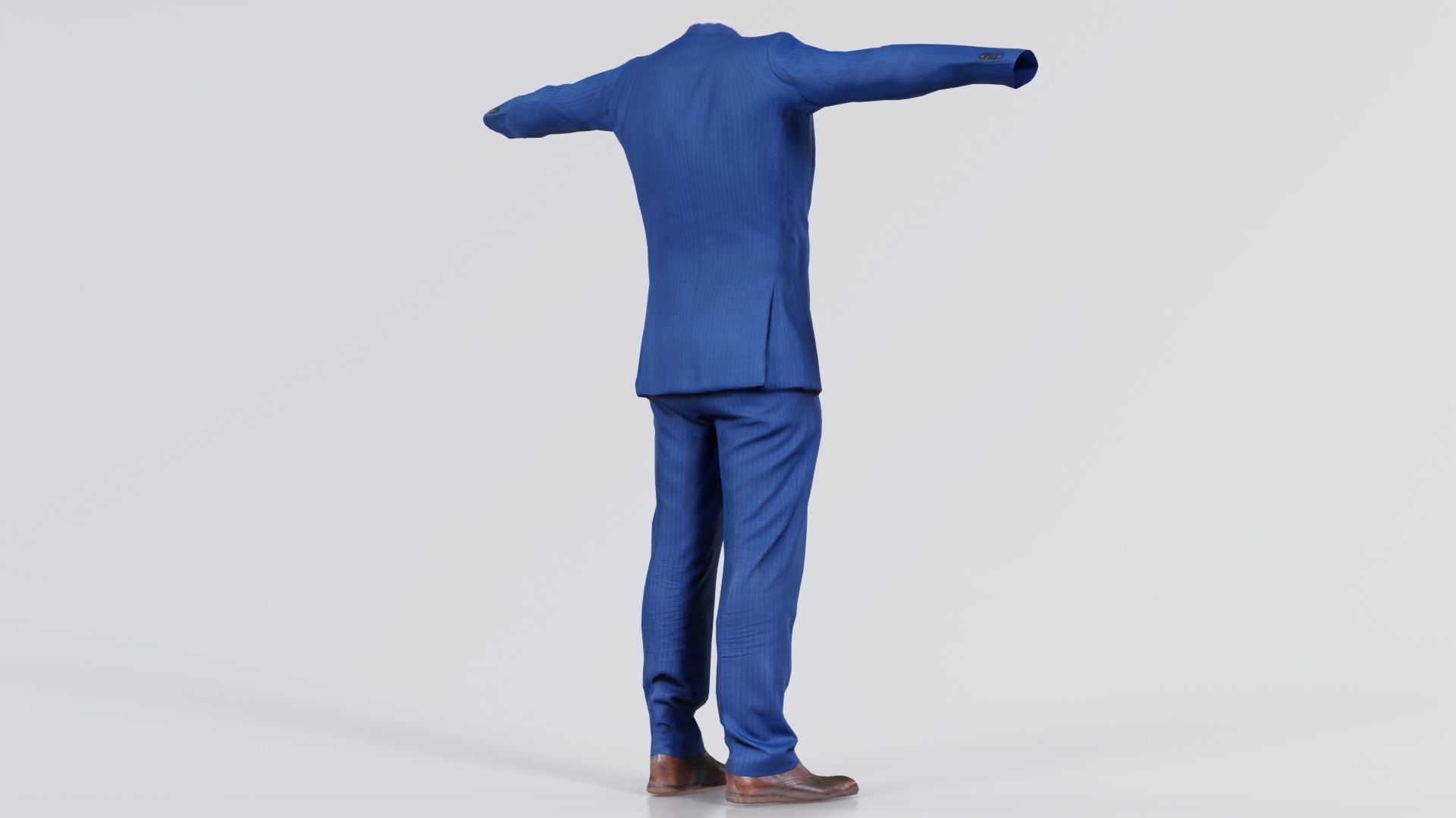 Business Costume 14 Low-poly 3D model_7