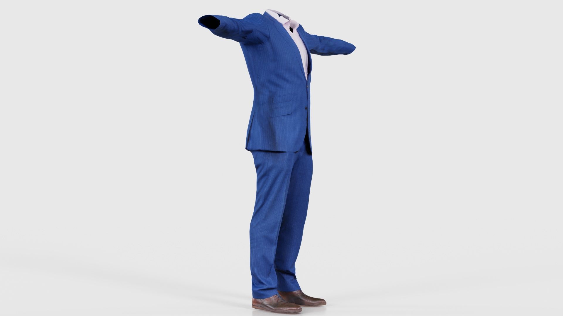 Business Costume 14 Low-poly 3D model_17