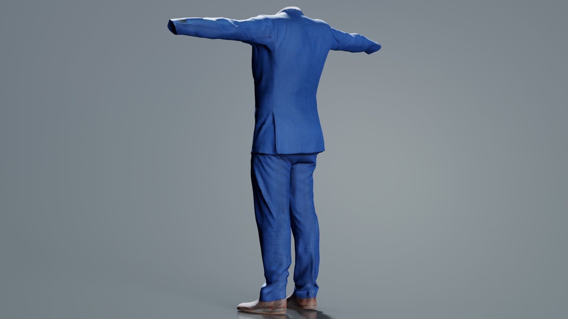 Business Costume 14 Low-poly 3D model_2