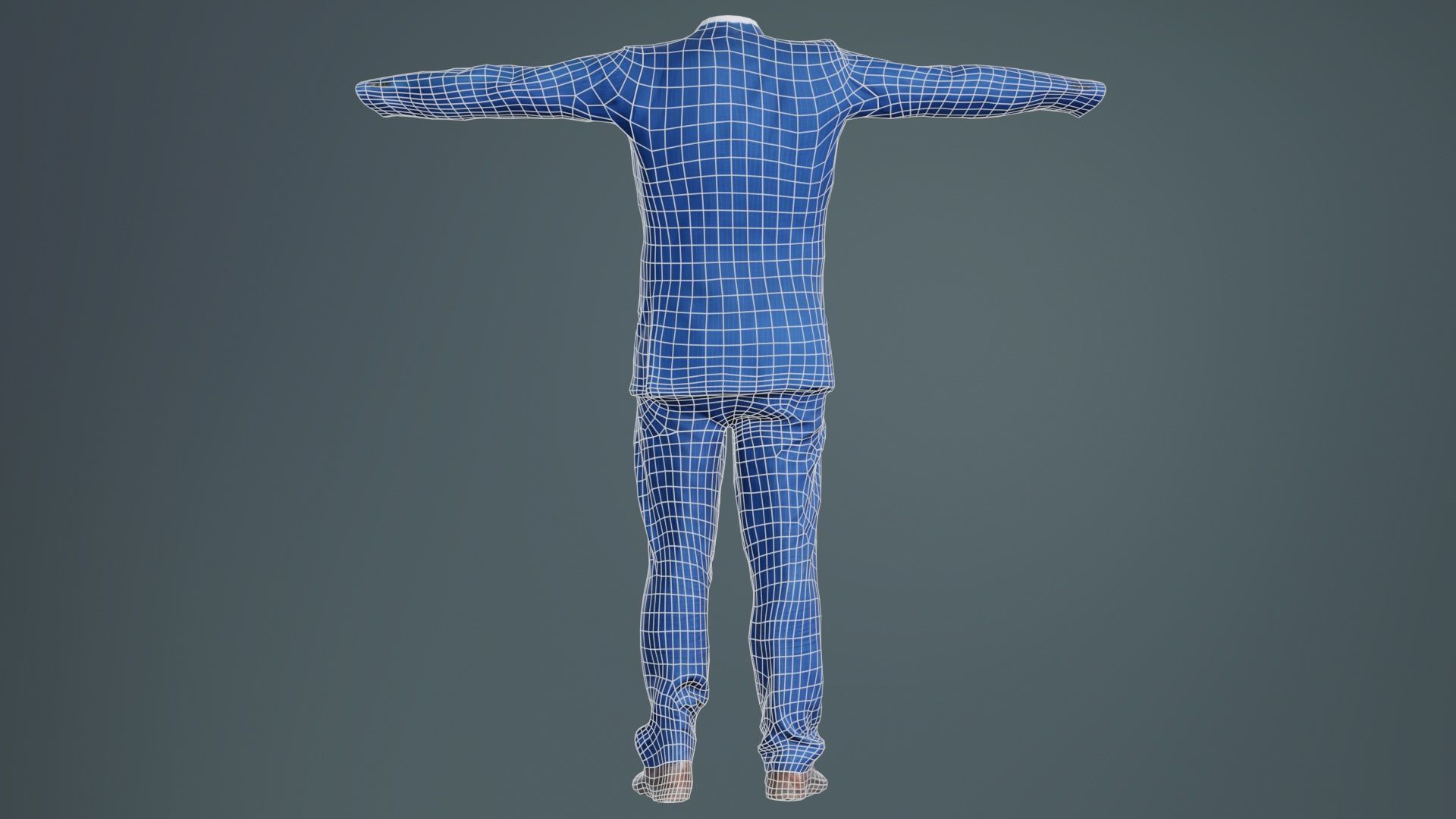 Business Costume 14 Low-poly 3D model_10