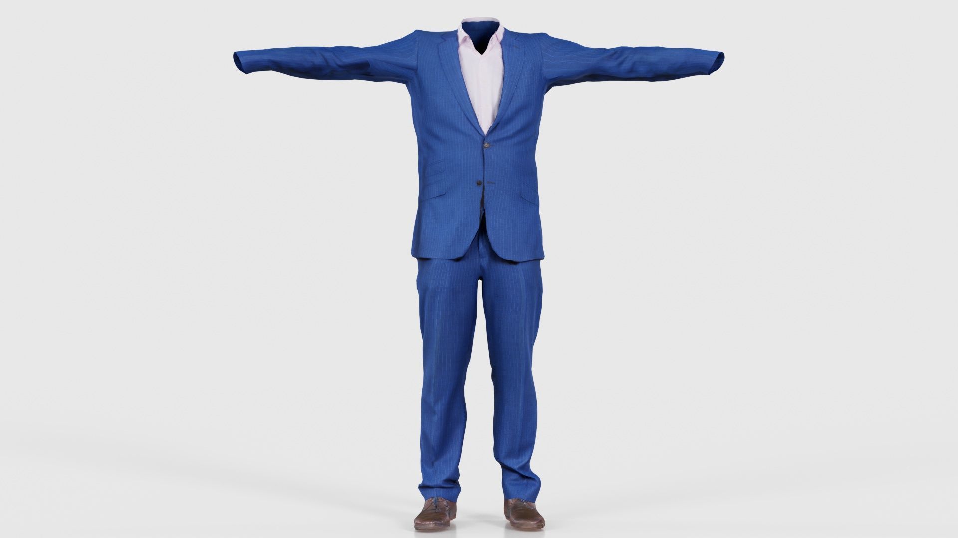 Business Costume 14 Low-poly 3D model_15